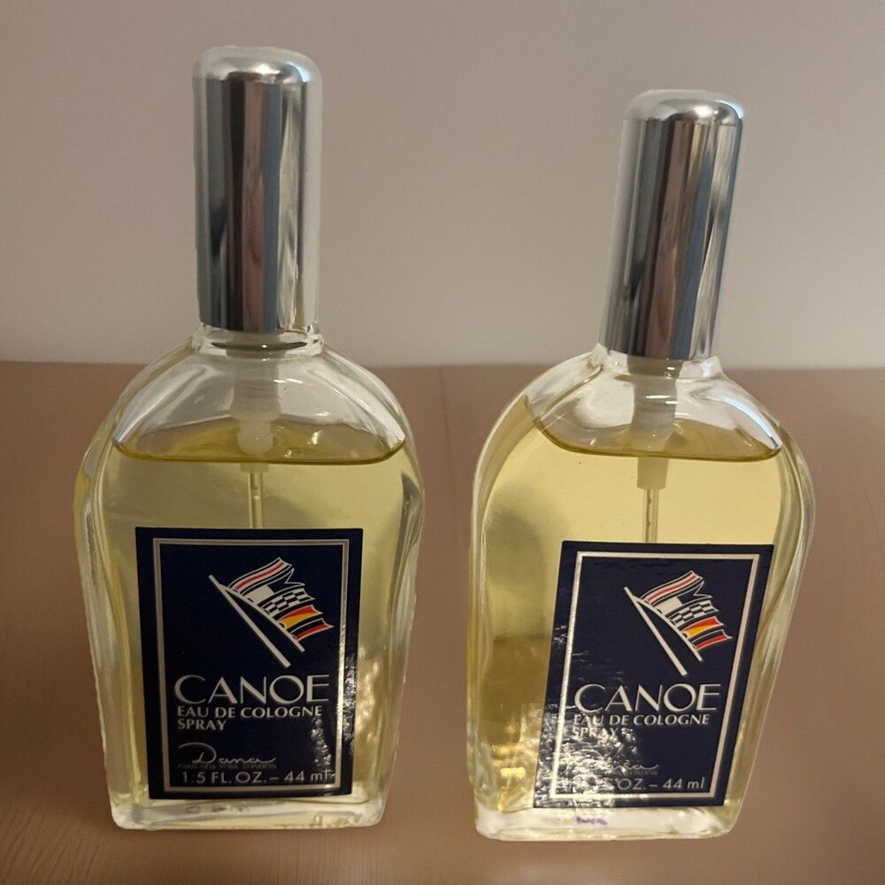 2 bottles Canoe by Dana Cologne Spray 1.5 fl oz ORIGINAL Vintage Lot New